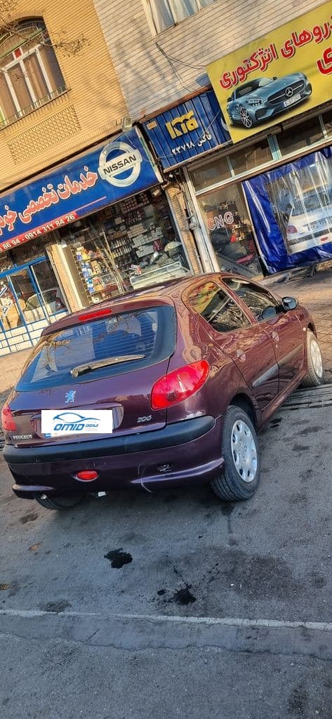 پژو ۲۰۶ تیپ ۲ مدل ۹۹