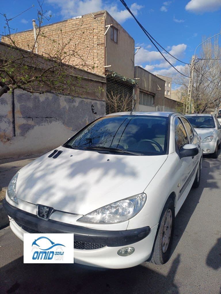 پژو ۲۰۶ اس دی مدل ۹۶ سفید تمیز - Image 1