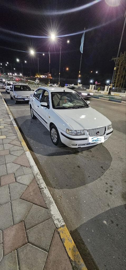 سمند موتور ملی ef7 دوگانه کارخانه مدل 93 سفید - Image 1